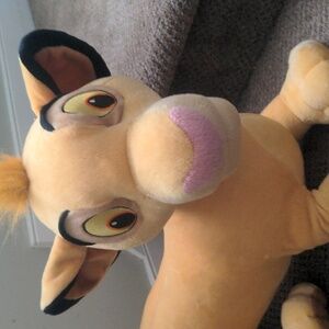 Disney Simba Plush in Tan and Brown Large